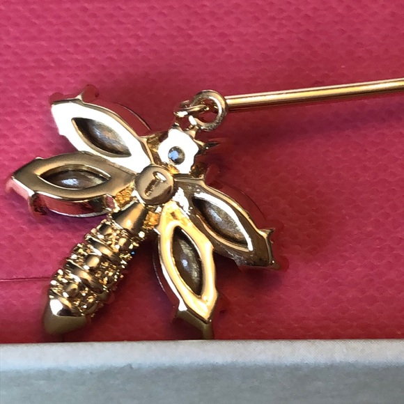 Ted Baker London Corolen Gold Tone Crystal Dragonfly Drop Earrings NIB - Picture 14 of 16